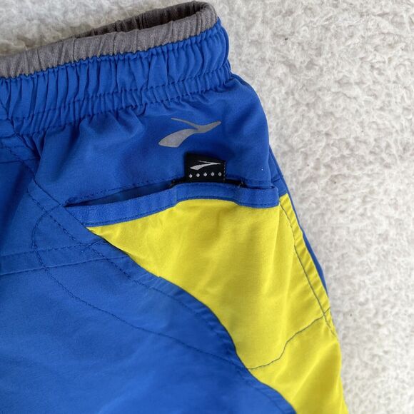 Brooks Equilibrium Shorts Womens Large Blue Running Cycling Back Pocket - Picture 7 of 14